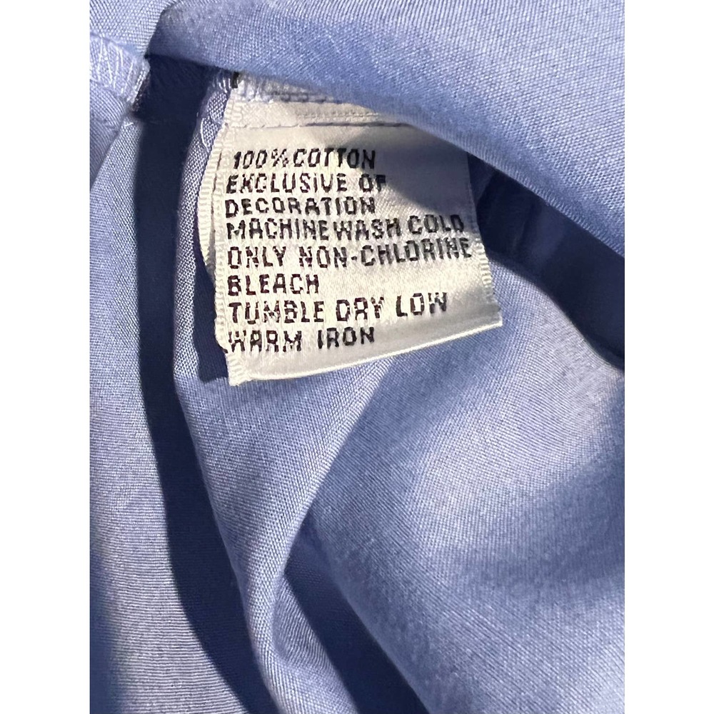 *Women's Blue TALBOTS button down blouse. - Picture 4 of 4